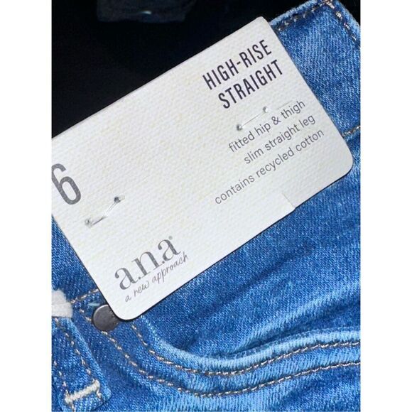 New with tags size 6 A.n.a. A New Approach Jeans Velcro pull on jeans High Waist - Picture 7 of 10